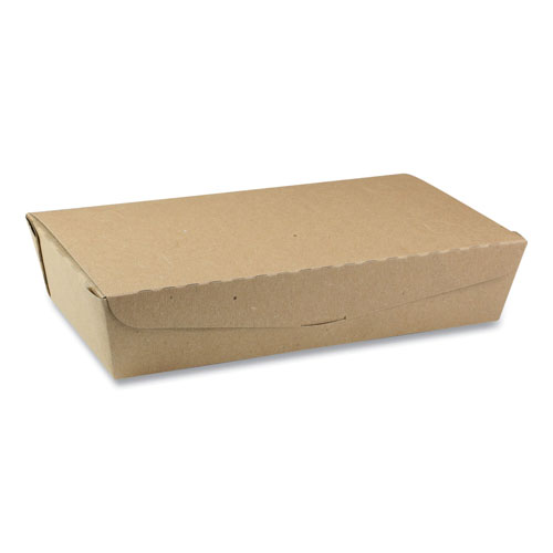 Pactiv EarthChoice OneBox Paper Box, 55 oz, 9 x 4.85 x 2, Kraft, 100/Carton