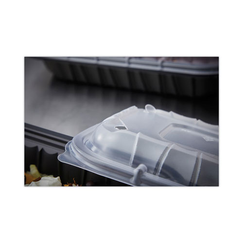 Pactiv EarthChoice Entree2Go Takeout Container Vented Lid, 11.75 x 8.75 x 0.98, Clear, 200/Carton