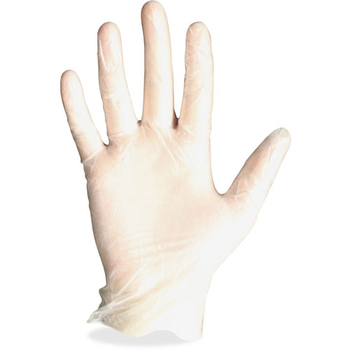 Protected Chef Disposable Gloves, Vinyl, Powder Free, Small, 100/BX, Clear