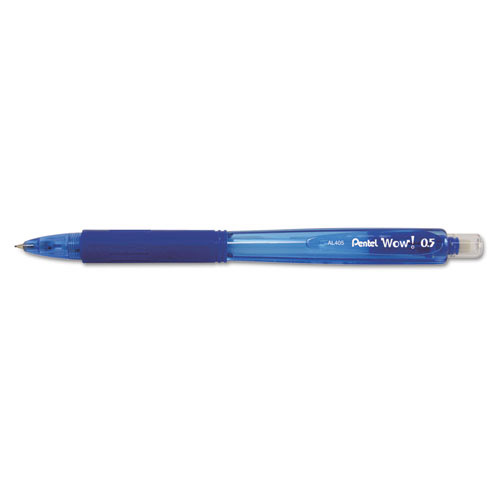 Pentel Mechanical Pencil, .5mm, 5-7/10", Blue Barrel