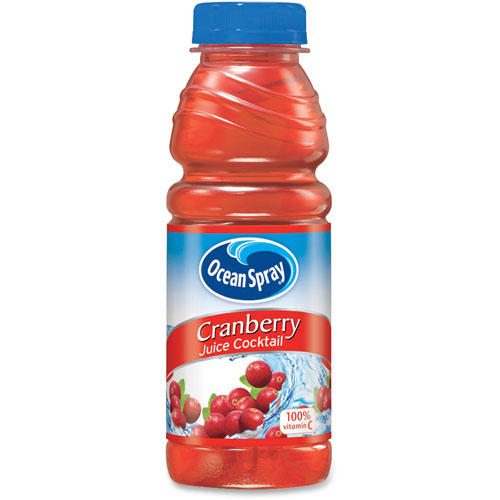 Ocean Spray Cranberry Juice, Plastic, 15.2oz., 12/CT, RD