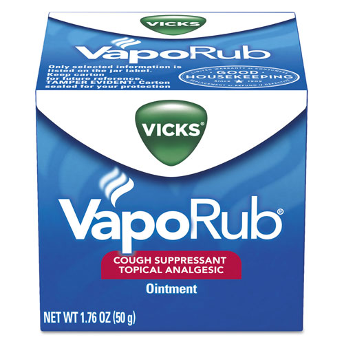 Vicks® VapoRub Cough Suppressant Ointment, 1.76 oz. Pack, 36/Case