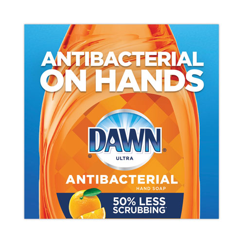 Dawn Ultra Antibacterial Dishwashing Liquid, Orange Scent, 38 oz Bottle, 8/Carton