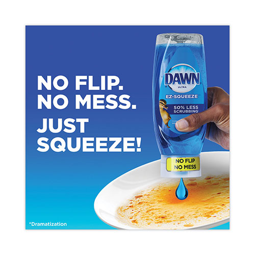 Dawn Ultra Liquid Dish Detergent, Dawn Original, 22 oz E-Z Squeeze Bottle, 6/Carton