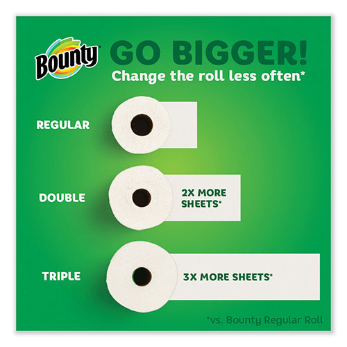 Bounty Select-a-Size Kitchen Roll Paper Towels, 2-Ply, 5.9 x 11, White, 90 Sheets/Roll, 12 Rolls/Carton