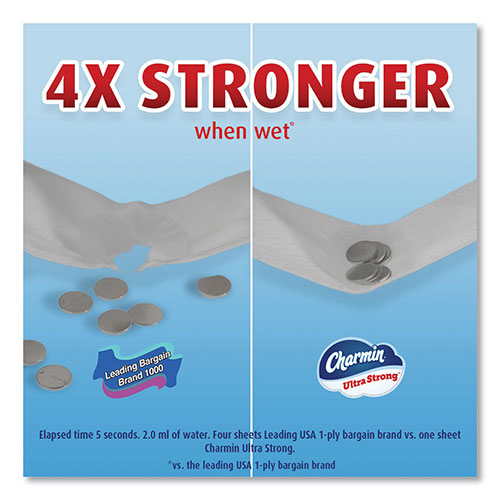 Charmin Ultra Strong Bathroom Tissue, Septic Safe, 2-Ply, White, 264 Sheet/Roll, 4/Pack