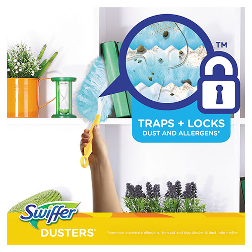 Swiffer Dust Lock Fiber Refill Dusters, Lavender & Vanilla Scent, 10 Per Box, 4/Case, 40 Total