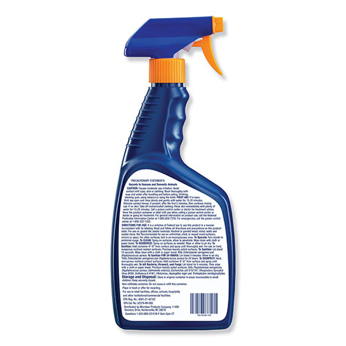 Microban 24 Hour Multipurpose Cleaner, Citrus, 32 oz. Spray Bottle, 6/Case