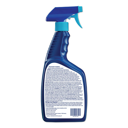 Microban 24 Hour Disinfectant Bathroom Cleaner, 32 oz. Spray Bottle, 6/Case