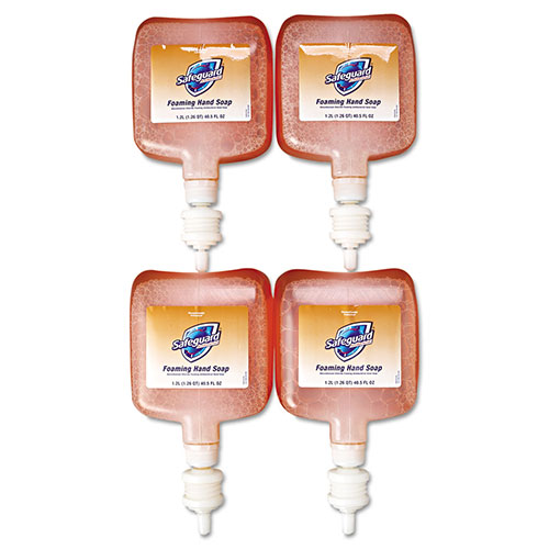 SafeGuard Professional Antibacterial Foam Soap, Pleasant Scent, 1200 ml CL refill, 4/Case
