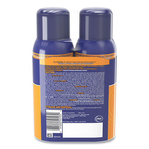 Microban 24-Hour Disinfecting Sanitizing Spray, Citrus Scent, 12.5 oz Aerosol Spray, 2/Pack