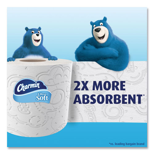 Charmin Ultra Soft Bathroom Tissue, Septic Safe, 2-Ply, White, 4 x 3.92, 244 Sheets/Roll, 12 Rolls/Pack