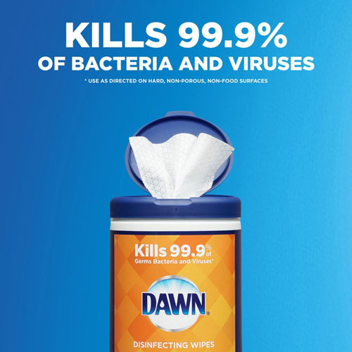 Dawn Disinfecting Wipes - Fresh Scent - 75 / Pack - White