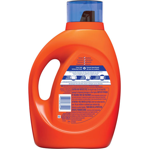 Tide Plus Bleach Liquid Detergent - Liquid - 92 fl oz (2.9 quart) - Bottle