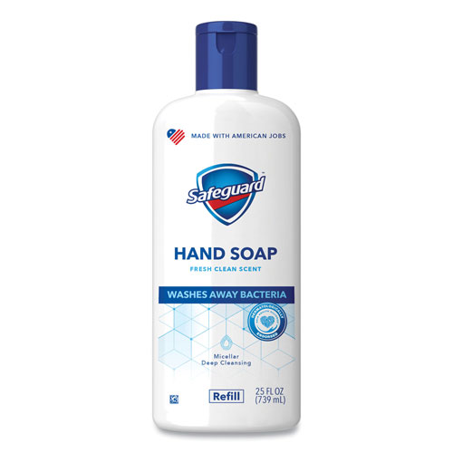 SafeGuard Liquid Hand Soap, Fresh Clean Scent, 25 oz Bottle, 4/Carton