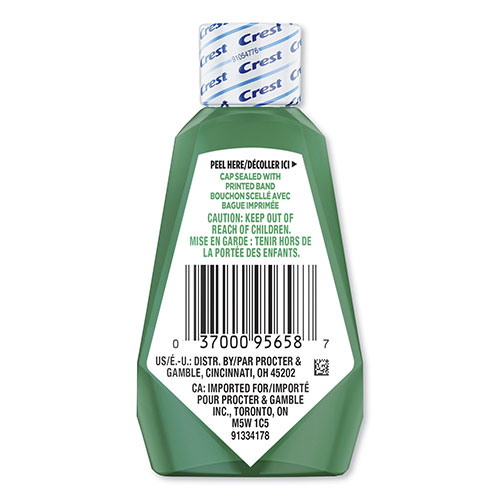 Crest® Scope Mouthwash, Mint Flavor, Trial Size, 36 ml Bottles, 180/Case