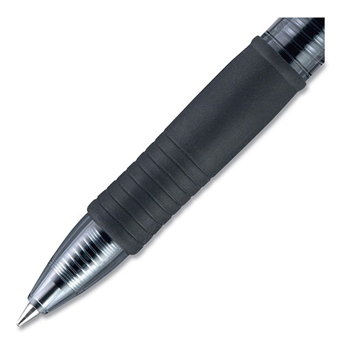 Pilot G2 Premium Retractable Gel Pen, Bold 1 mm, Black Ink, Smoke Barrel, 36/Pack