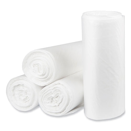 Pitt Plastics Eco Strong Plus Can Liners, 33 gal, 1 mil, 33 x 39, Natural, 150/Carton