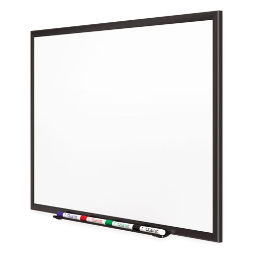 Quartet® Classic Porcelain Magnetic Whiteboard, 48 x 36, Black Aluminum Frame