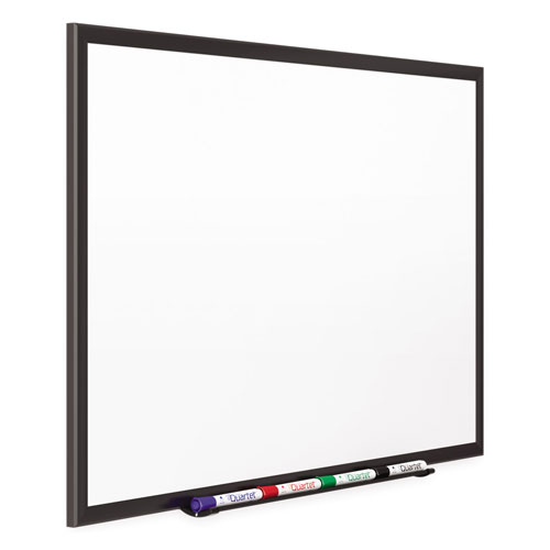 Quartet® Classic Porcelain Magnetic Whiteboard, 60 x 36, Black Aluminum Frame