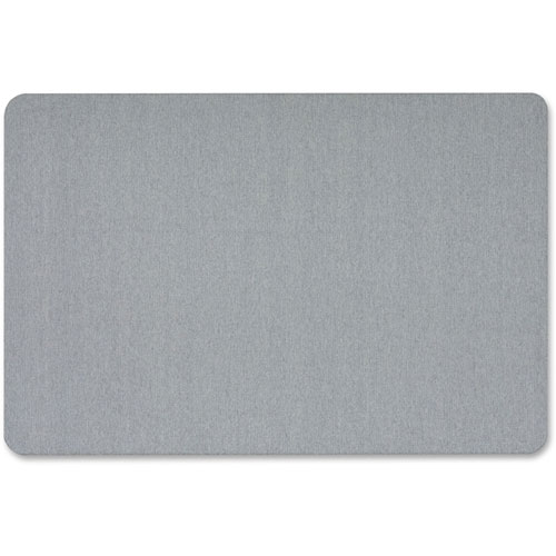 Quartet® Oval Office Fabric Bulletin Board, 48 x 36, Gray