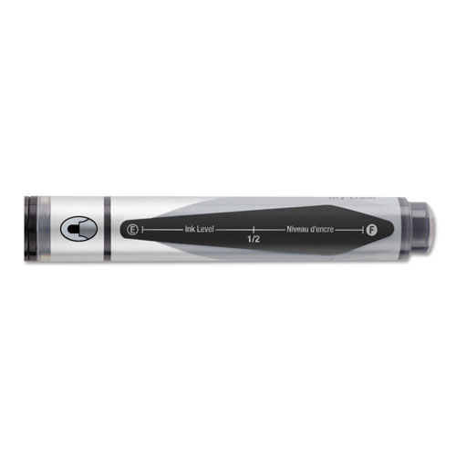 Quartet® Premium Glass Board Dry Erase Marker, Broad Bullet Tip, Black, Dozen