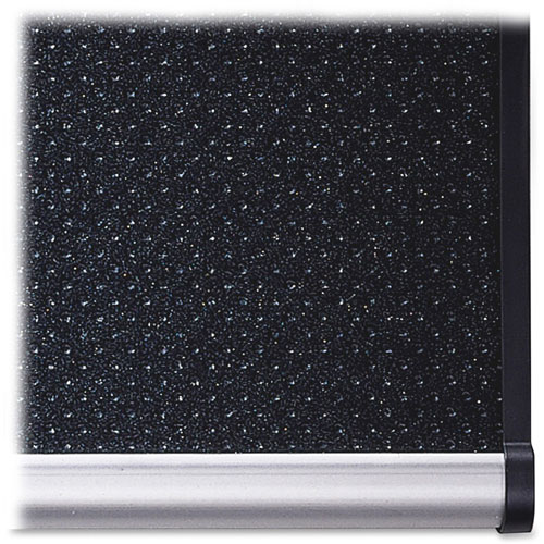 Quartet® Prestige Embossed Foam Bulletin Board, 72 x 48, Black, Aluminum Frame