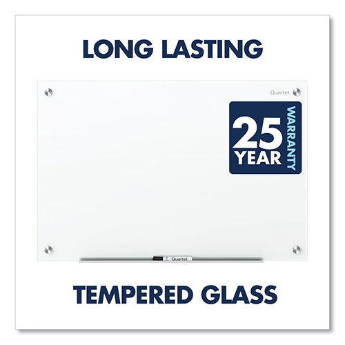 Quartet® Brilliance Glass Dry-Erase Boards, 96 x 48, White Surface