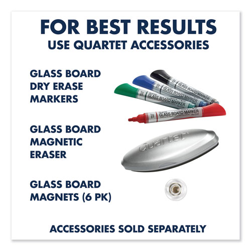 Quartet® Infinity Magnetic Glass Marker Board, 36 x 24, White