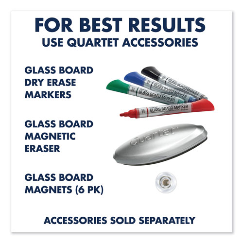 Quartet® Infinity Glass Marker Board, Frosted, 72 x 48