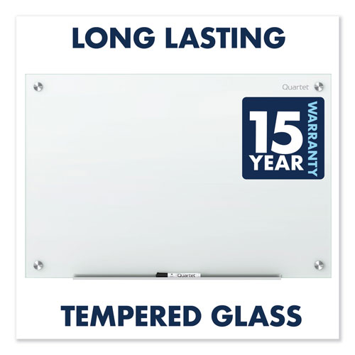 Quartet® Infinity Magnetic Glass Marker Board, 72 x 48, White