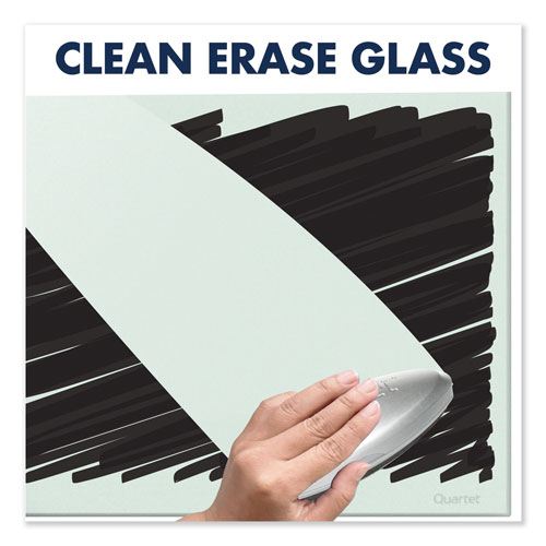 Quartet® InvisaMount Magnetic Glass Marker Board, Frameless, 74
