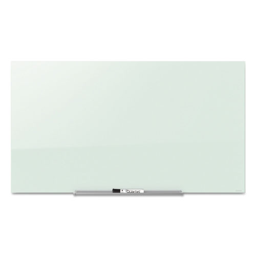 Quartet® InvisaMount Magnetic Glass Marker Board, Frameless, 85