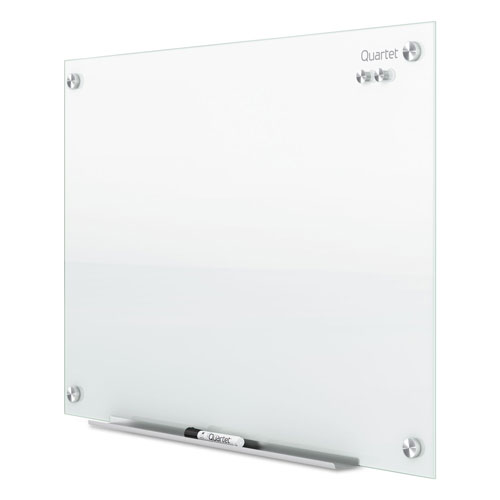 Quartet® Infinity Magnetic Glass Marker Board, 96 x 48, White
