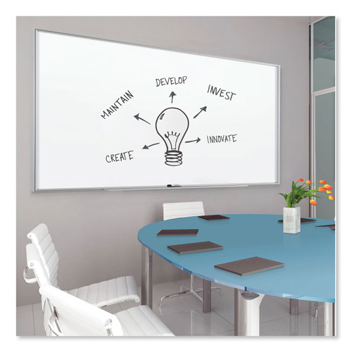 Quartet® Fusion Nano-Clean Magnetic Whiteboard, 48 x 36, Silver Frame