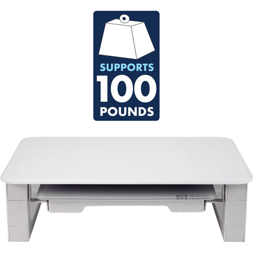 Quartet® Dry-erase Board Desktop Monitor Riser - 100 lb Load Capacity - 5