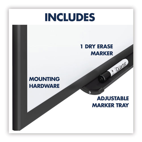 Quartet® Classic Series Total Erase Dry Erase Board, 60 x 36, White Surface, Black Frame