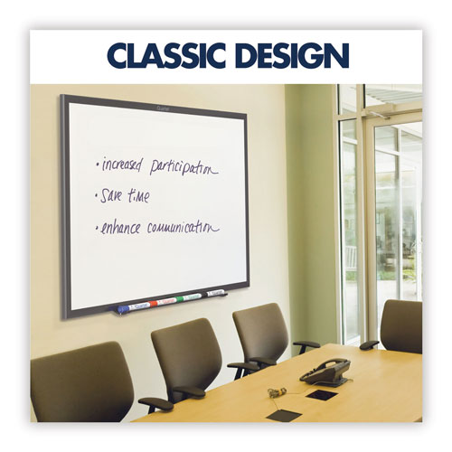 Quartet® Classic Series Nano-Clean Dry Erase Board, 36 x 24, Black Aluminum Frame