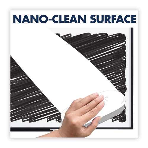 Quartet® Classic Series Nano-Clean Dry Erase Board, 72 x 48, Black Aluminum Frame