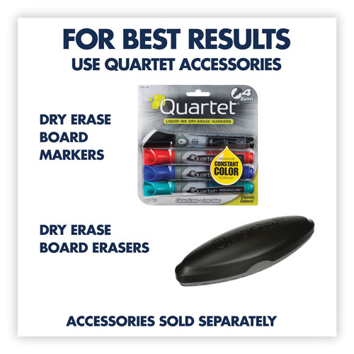 Quartet® Classic Series Nano-Clean Dry Erase Board, 96 x 48, Black Aluminum Frame