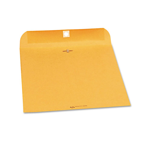Quality Park Clasp Envelope, #97, Cheese Blade Flap, Clasp/Gummed Closure, 10 x 13, Brown Kraft, 250/Carton