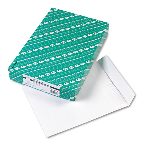 Quality Park Redi-Seal Catalog Envelope, #12 1/2, Cheese Blade Flap, Redi-Seal Closure, 9.5 x 12.5, White, 100/Box