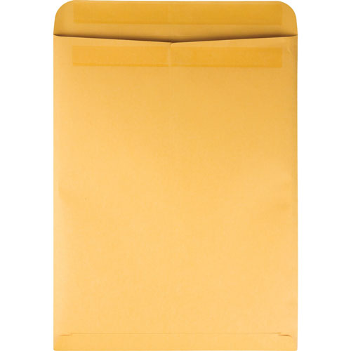 Quality Park Redi-Seal Catalog Envelope, #15 1/2, Cheese Blade Flap, Redi-Seal Closure, 12 x 15.5, Brown Kraft, 100/Box