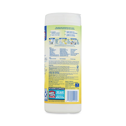 Lysol Disinfecting Wipes II Fresh Citrus, 7 x 7.25, 30 Wipes/Canister, 12 Canisters/Carton