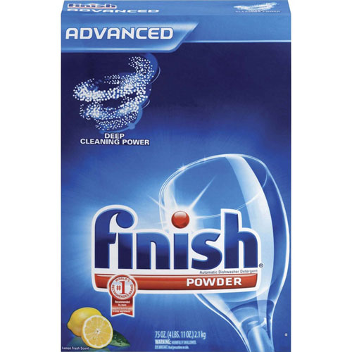 Finish® Automatic Dishwasher Detergent Powder, Lemon Scent, 75 oz Box