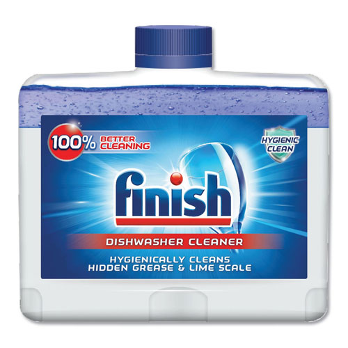 Finish® Dishwasher Cleaner, Fresh, 8.45 oz Bottle, 6/Carton