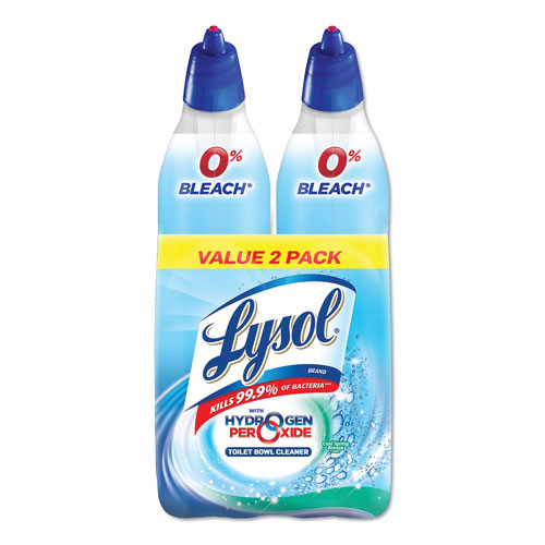 Lysol Toilet Bowl Cleaner with Hydrogen Peroxide, Cool Spring Breeze, 24 oz, 2/Pack