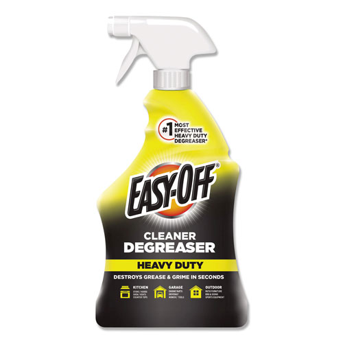 Easy Off Heavy Duty Cleaner Degreaser, 32 oz Spray Bottle, 6/Carton