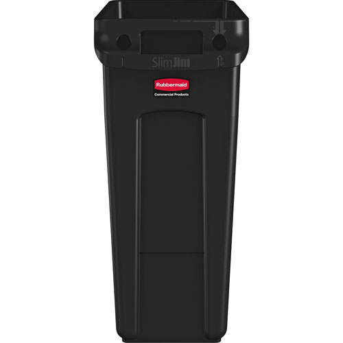 Rubbermaid Slim Jim 16G Vented Container, 16 gal Capacity, Durable, Handle, Vented, Crush Resistant, Recyclable, 25