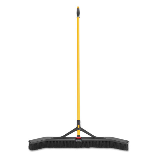 Rubbermaid Maximizer Push-to-Center Broom, 36